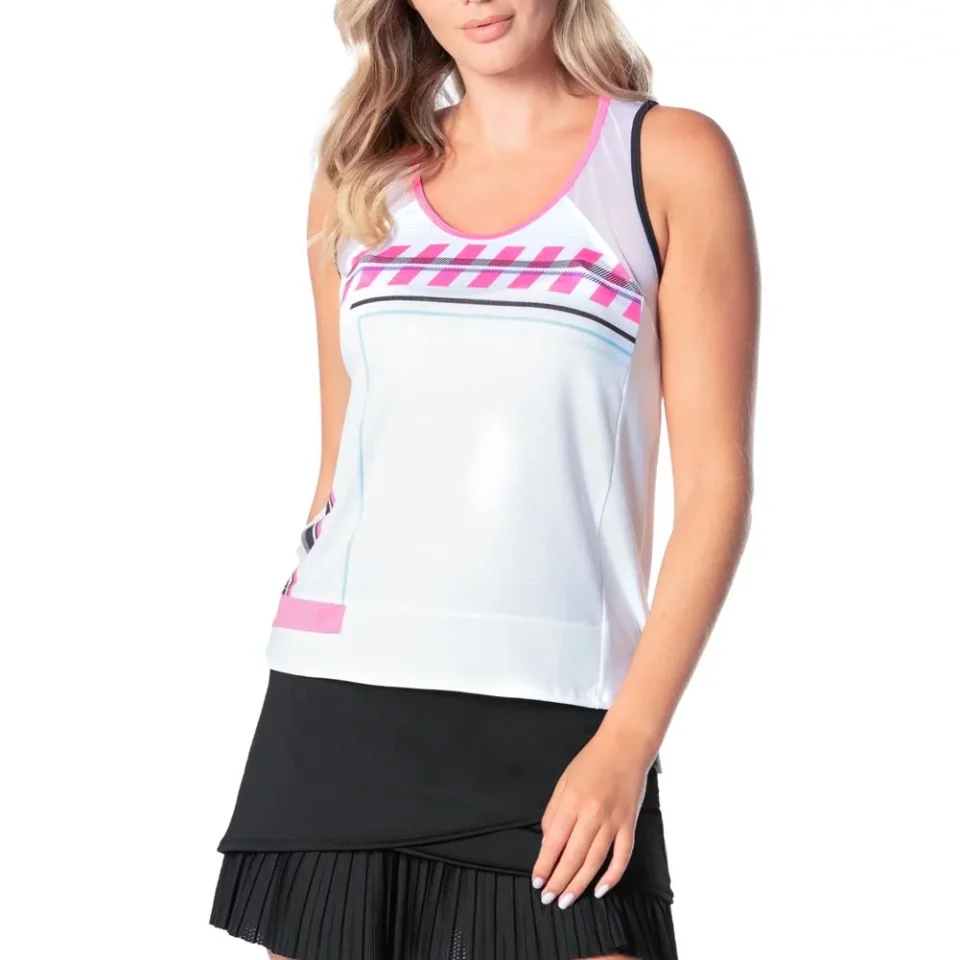 Storage Leak-Proof Women's Lucky In Love Hit the Line Tennis Tank