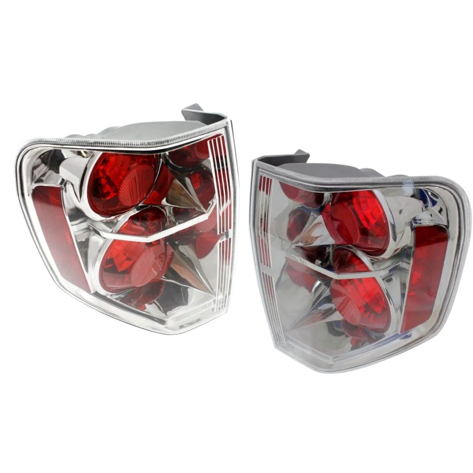 Glossy Value Taillights Lamps Taillamps Brake Lights Pair Set Rear for 06-08 Honda Pilot