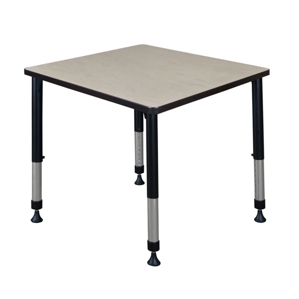 Stainless Steel Regency Kee Square Adjustable Height Classroom Table