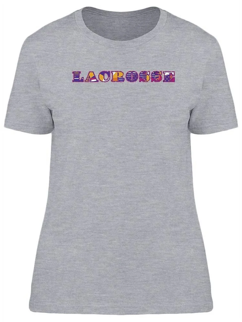 Wooden Outdoor The Word Lacrosse T-Shirt Women -Image by Shutterstock, Female Large