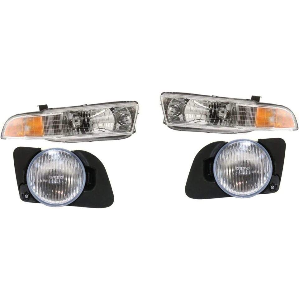 Ultimate Headlight Kit For 99-2001 Mitsubishi Galant Left and Right 4Pc