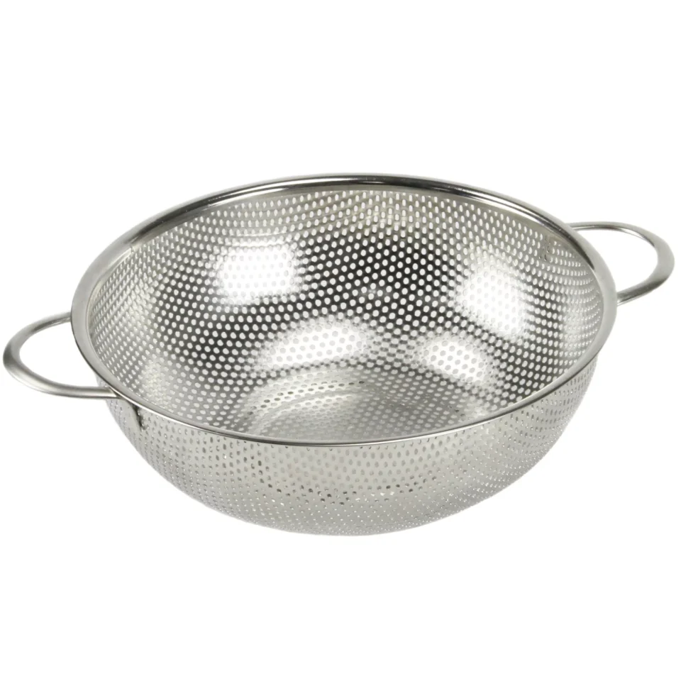 Travel Chef Craft Select Microperforated Colander, 2.5 Quart, Stainless Steel