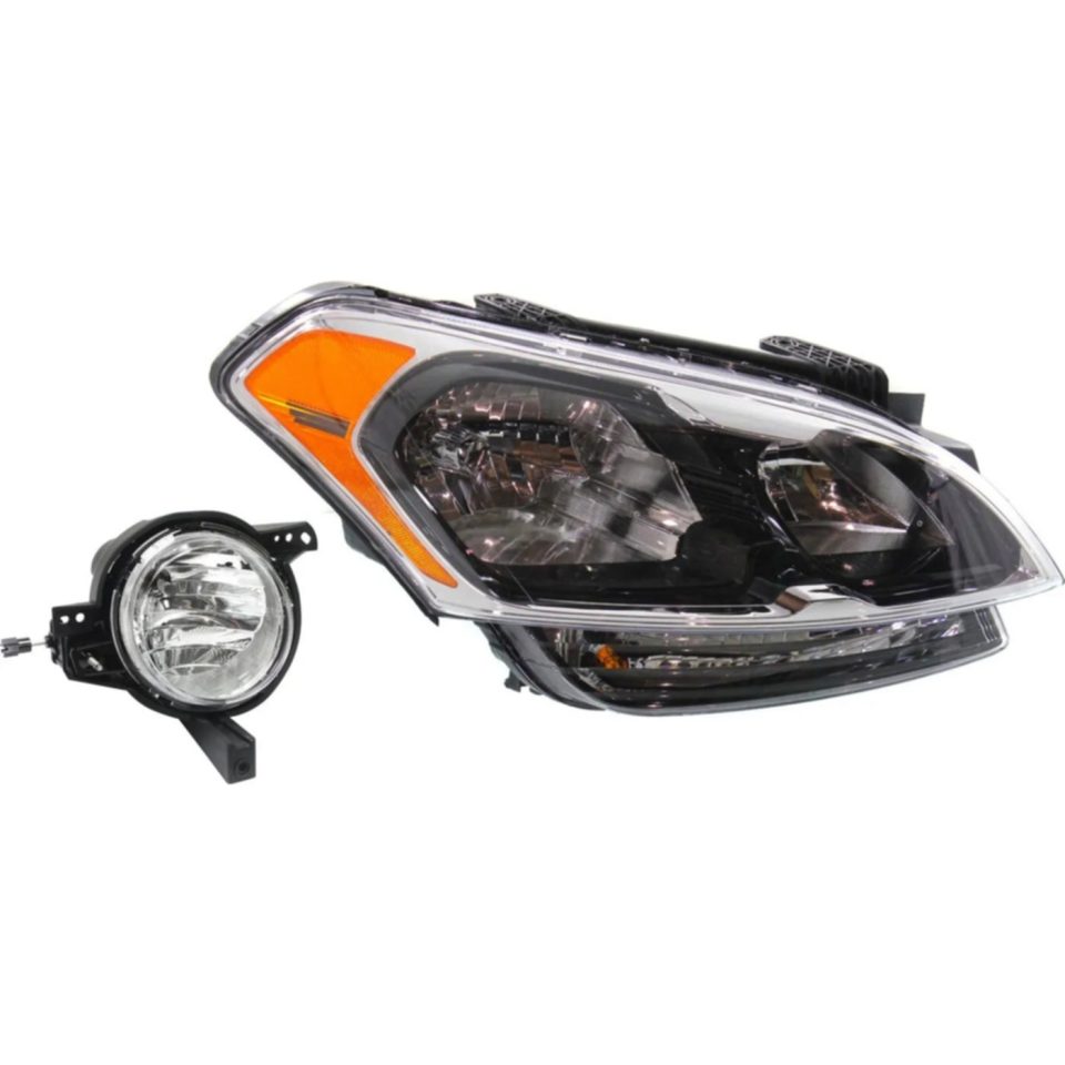 Bamboo Headlight Kit For 2012-2013 Kia Soul Passenger Side Clear Lens Halogen