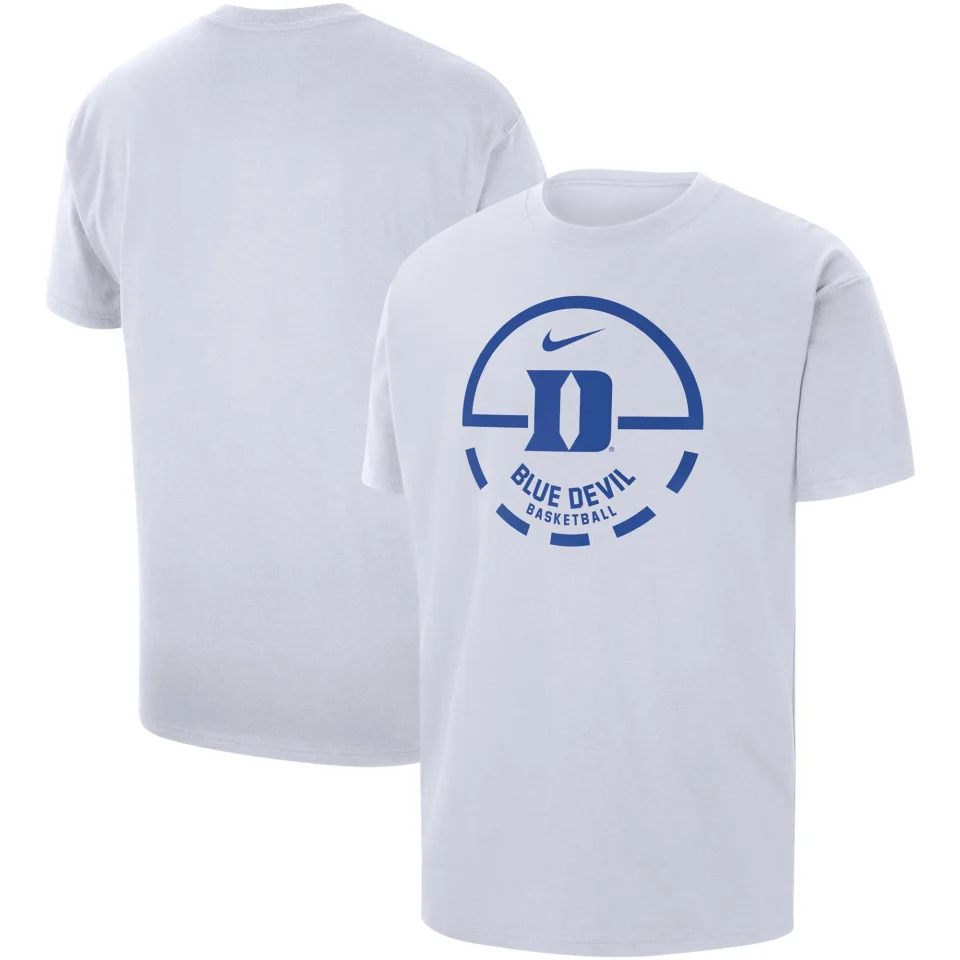 Storage Men's Nike White Duke Blue Devils Free Throw Basketball T-Shirt