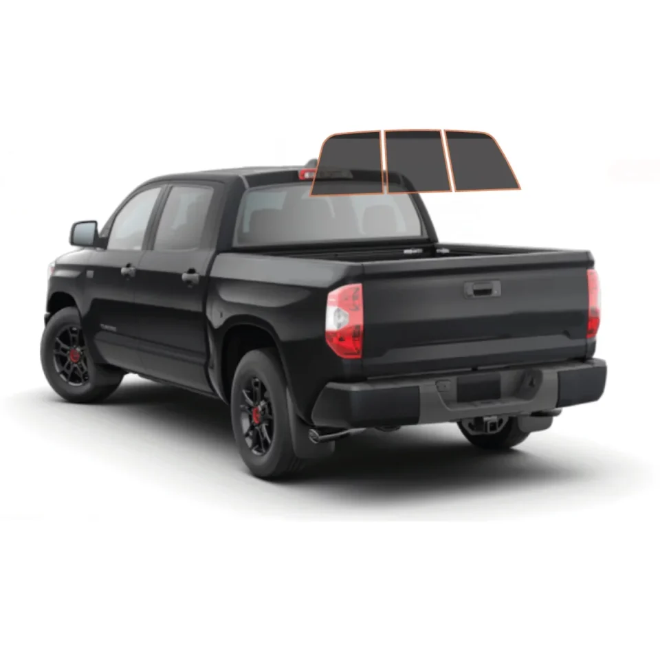 Best-Selling Popular MotoShield Pro Premium Professional 2mil Precut Ceramic Window Tint Film for 2007-2021 Toyota Tundra Crewmax ﾡﾪ (3pc Rear Windshield 15%) + Lifetime Warranty