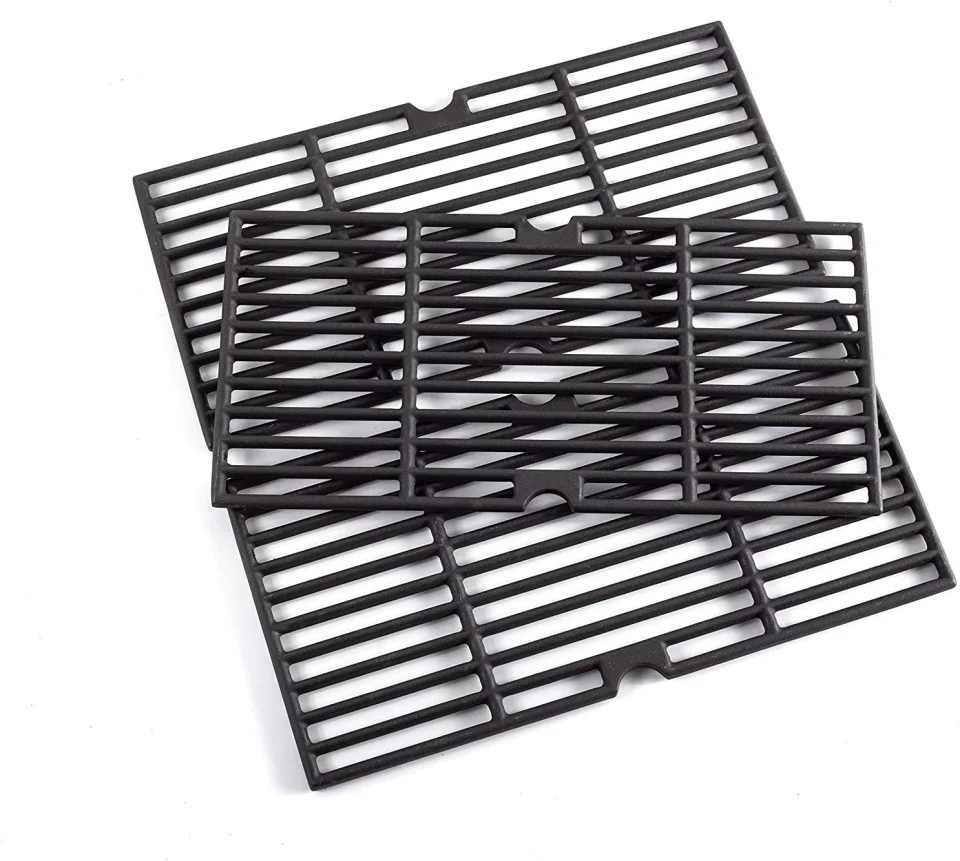 Versatile Set of Three Cast Iron Grates for Gas Grill Models from Charbroil 463436215, 463436214, 463436213, 463420508, 463440109, 463441312, 463441514 and Other Manufacturers