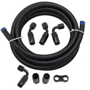 Bamboo Home 3M 6AN 3/8 Braided Oil/Gas/Fuel Hose Line End Fitting Hose Separator Clamps Kit