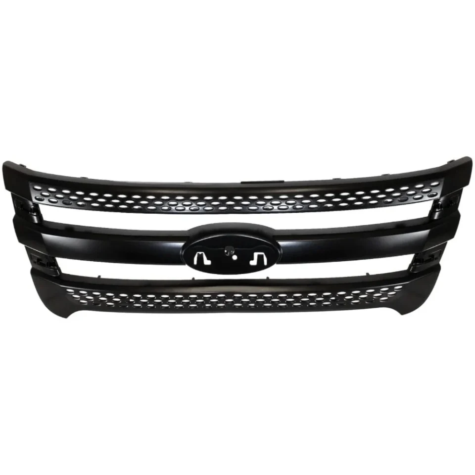 Lightweight Geelife Grille For 2011-2015 Explorer 2013-2015 Police Interceptor Utility 13-14 Black