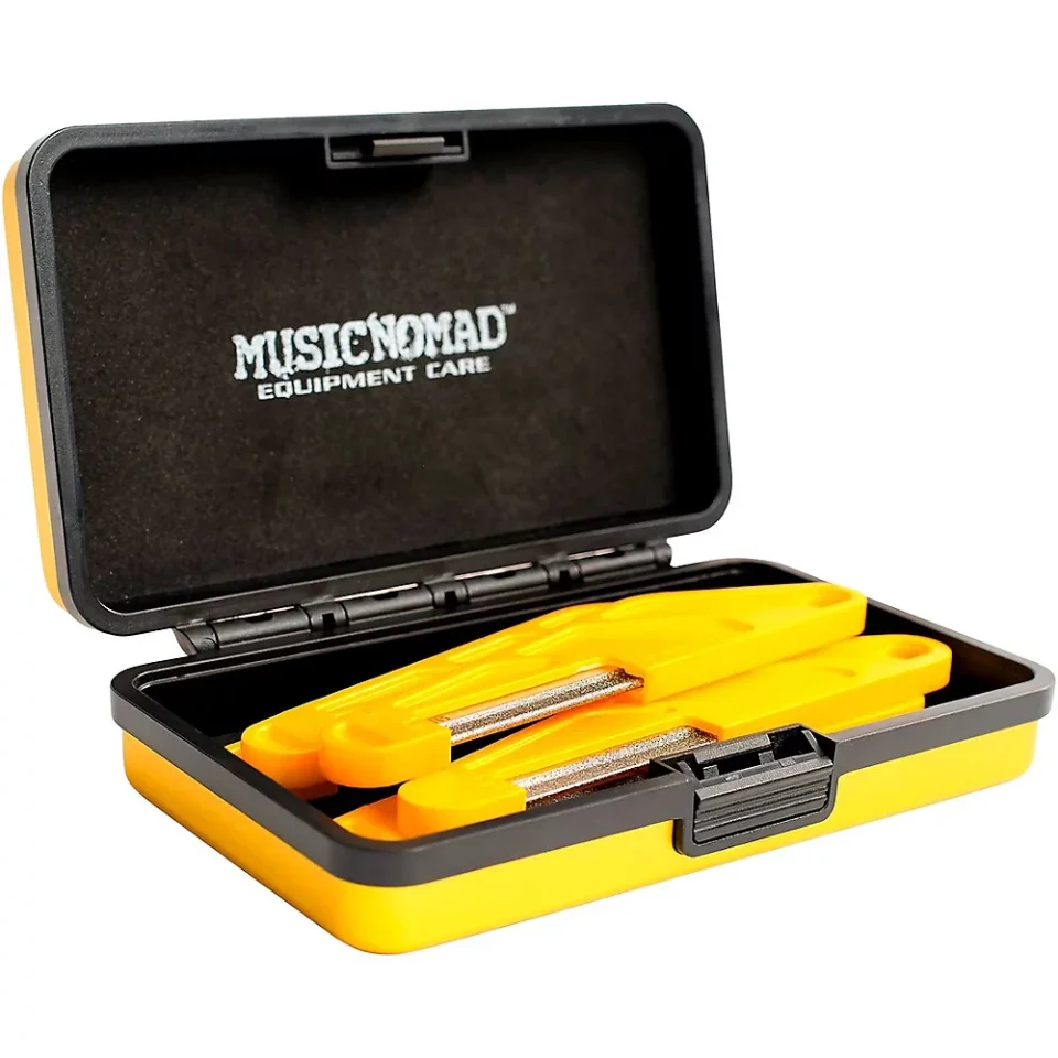 Pure Glossy Music Nomad 5-Piece Bass Guitar Diamond-Coated Nut File Set