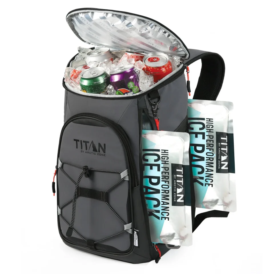 Home Long-Lasting Titan 16qt Eco Backpack Cooler with Ice Walls - Sharkskin Gray
